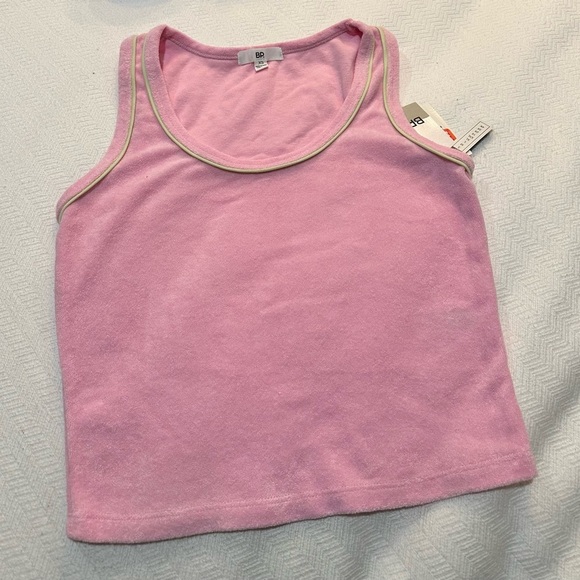 B.P. Pink Terry Tank Top NWT XS - Picture 1 of 7